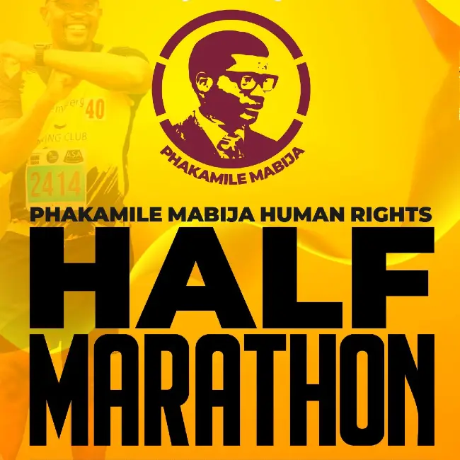 Phakamile Mabija Human Rights Half Marathon logo