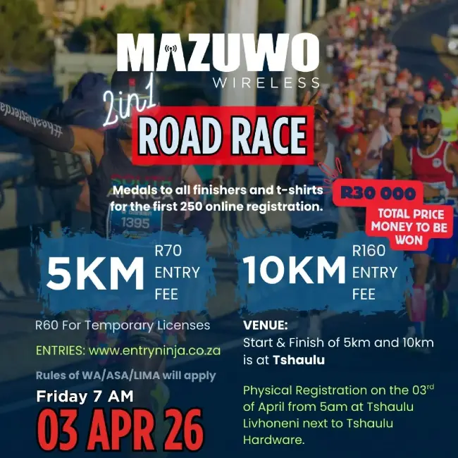 Mazuwo Wireless Road Race logo