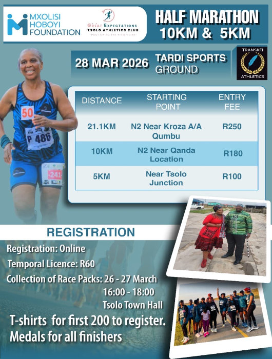 Mxolisi Hoboyi Foundation Half Marathon 2026
