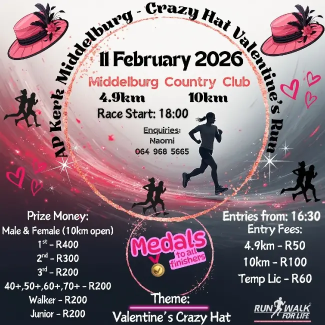 Crazy Hat Valentine's Run logo