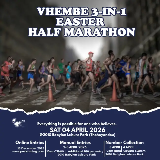 Vhembe 3-in-1 Easter Half-Marathon logo