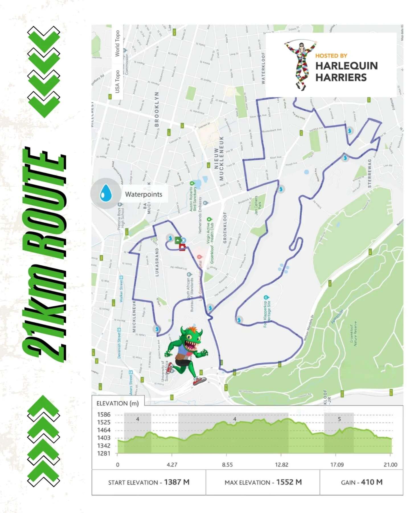 Route map — Half Monster