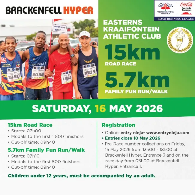Easterns 15km Road Race logo