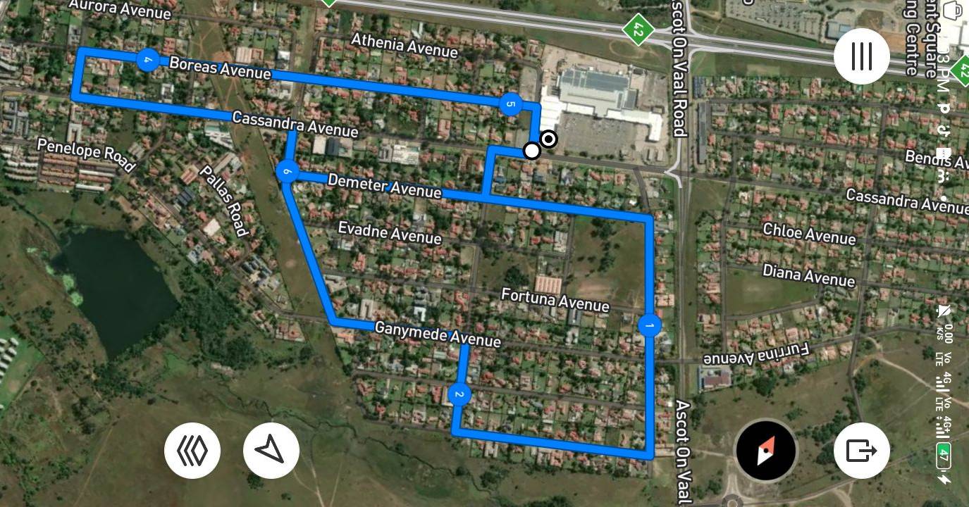 Route map — Womandla Run