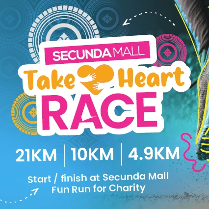 Secunda Mall Take Heart Half Marathon logo