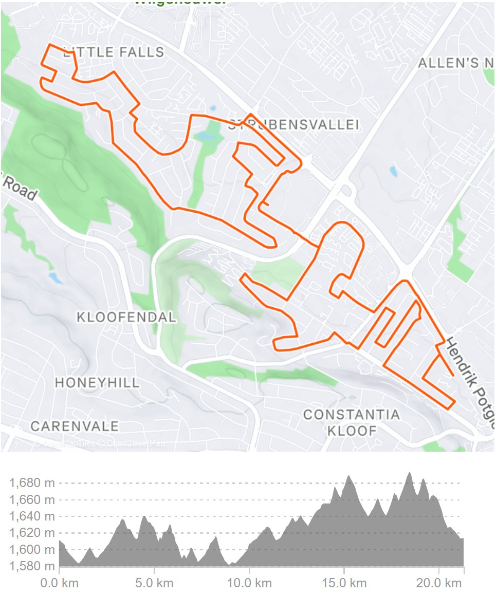 Route map — Half-Marathon