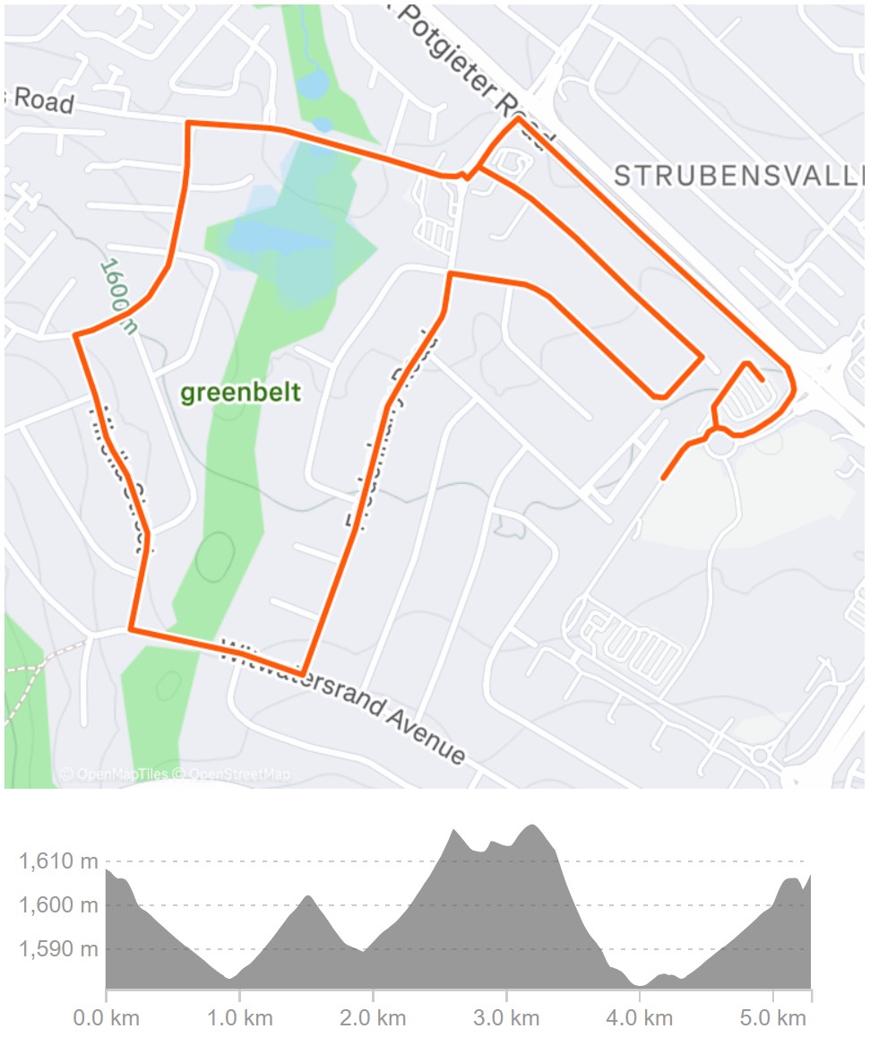 Route map — 5km Fun Run