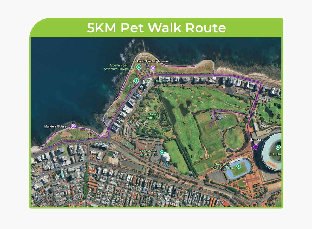Route map — 5km Pet Walk