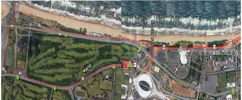 Route map — SAPS Striders Heritage Challenge