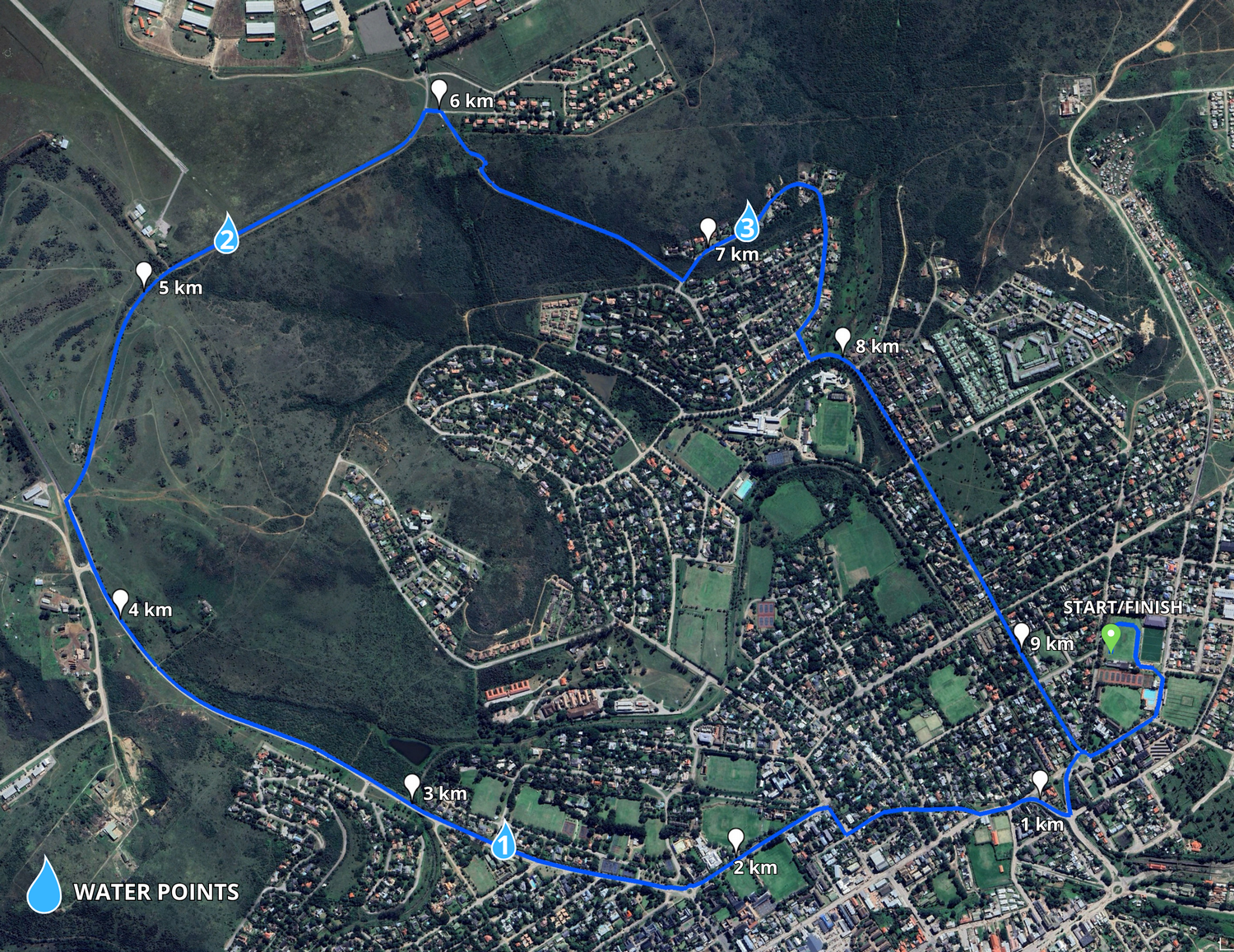Route map — 10km Race