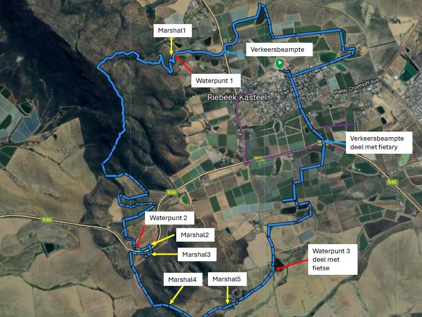 Route map — 21.1km Trail Run
