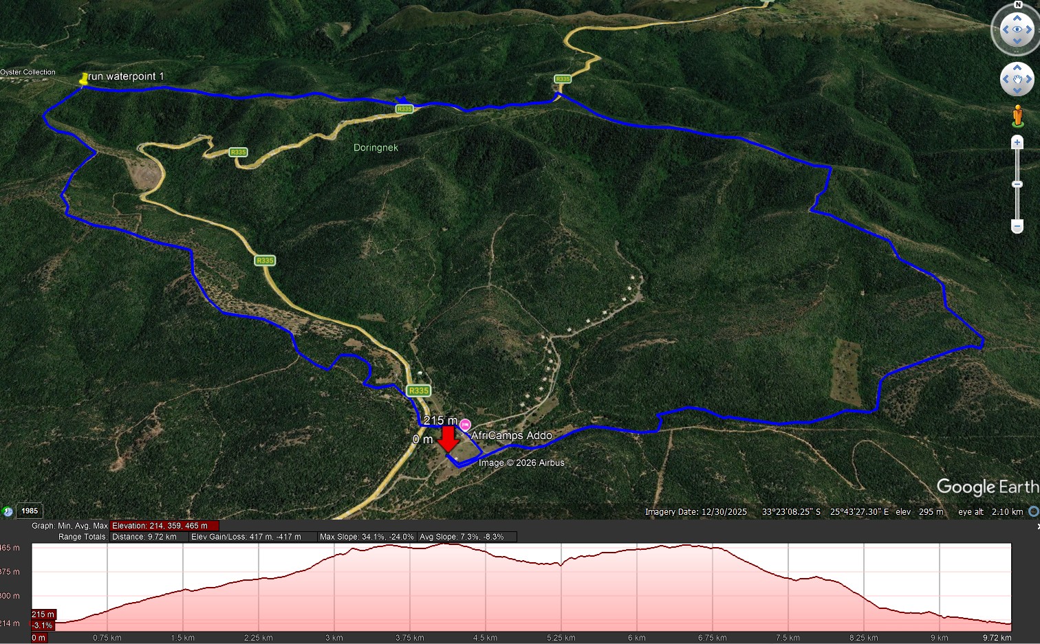 Route map — 10km Trail Run