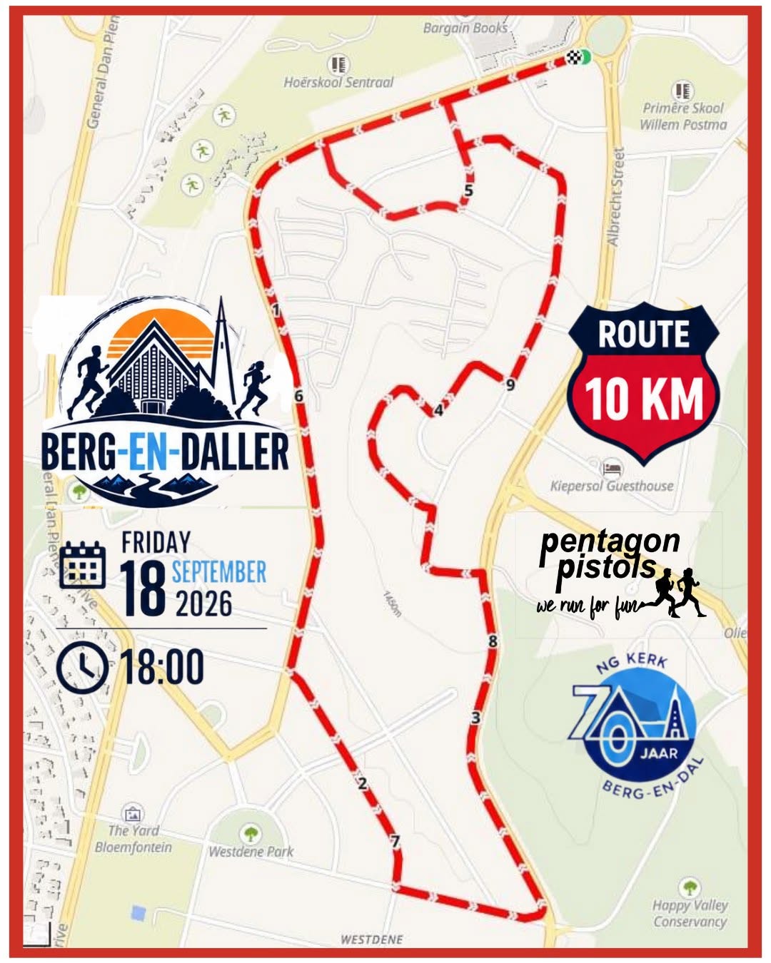 Route map — 10km Race