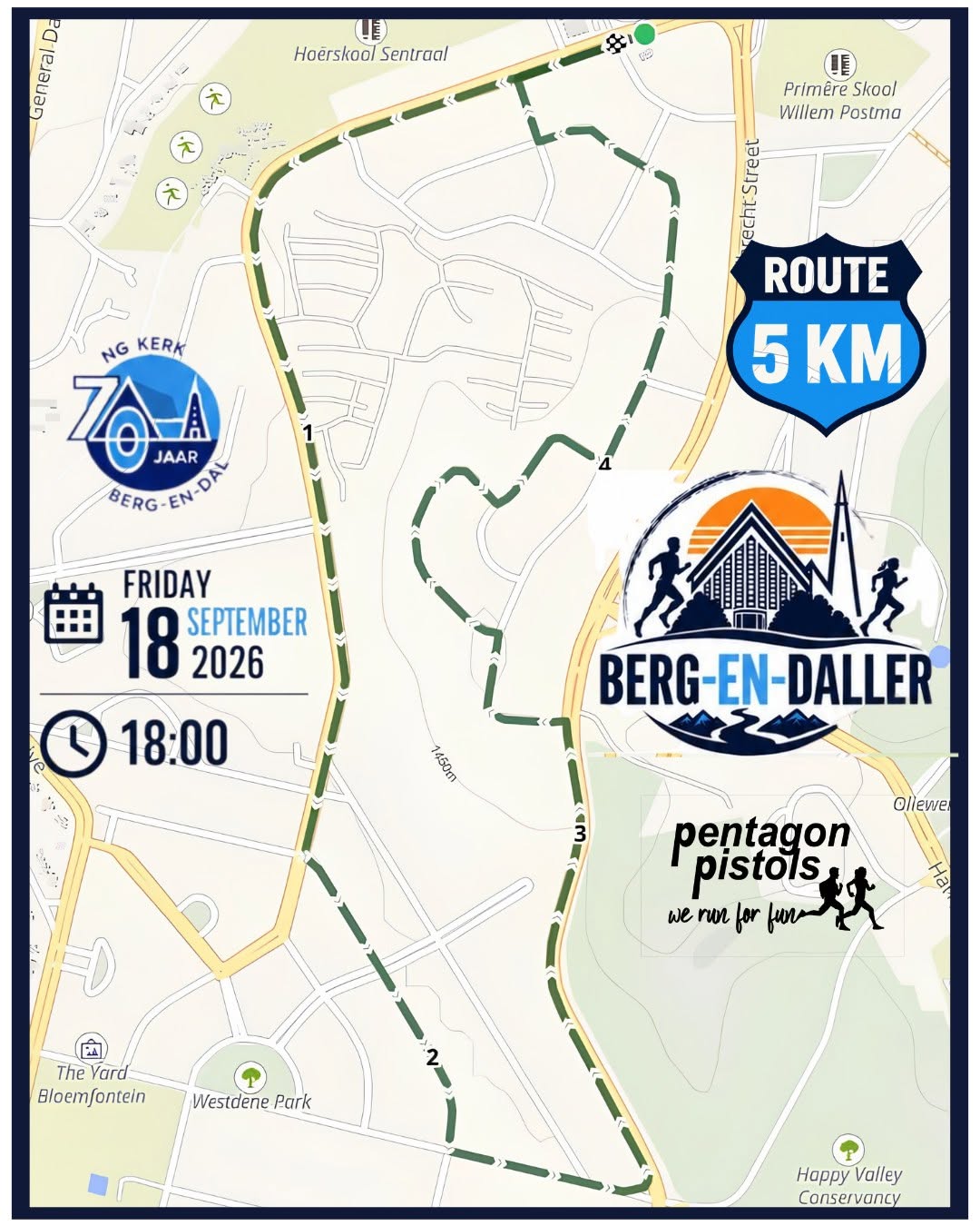 Route map — 5km Fun Run