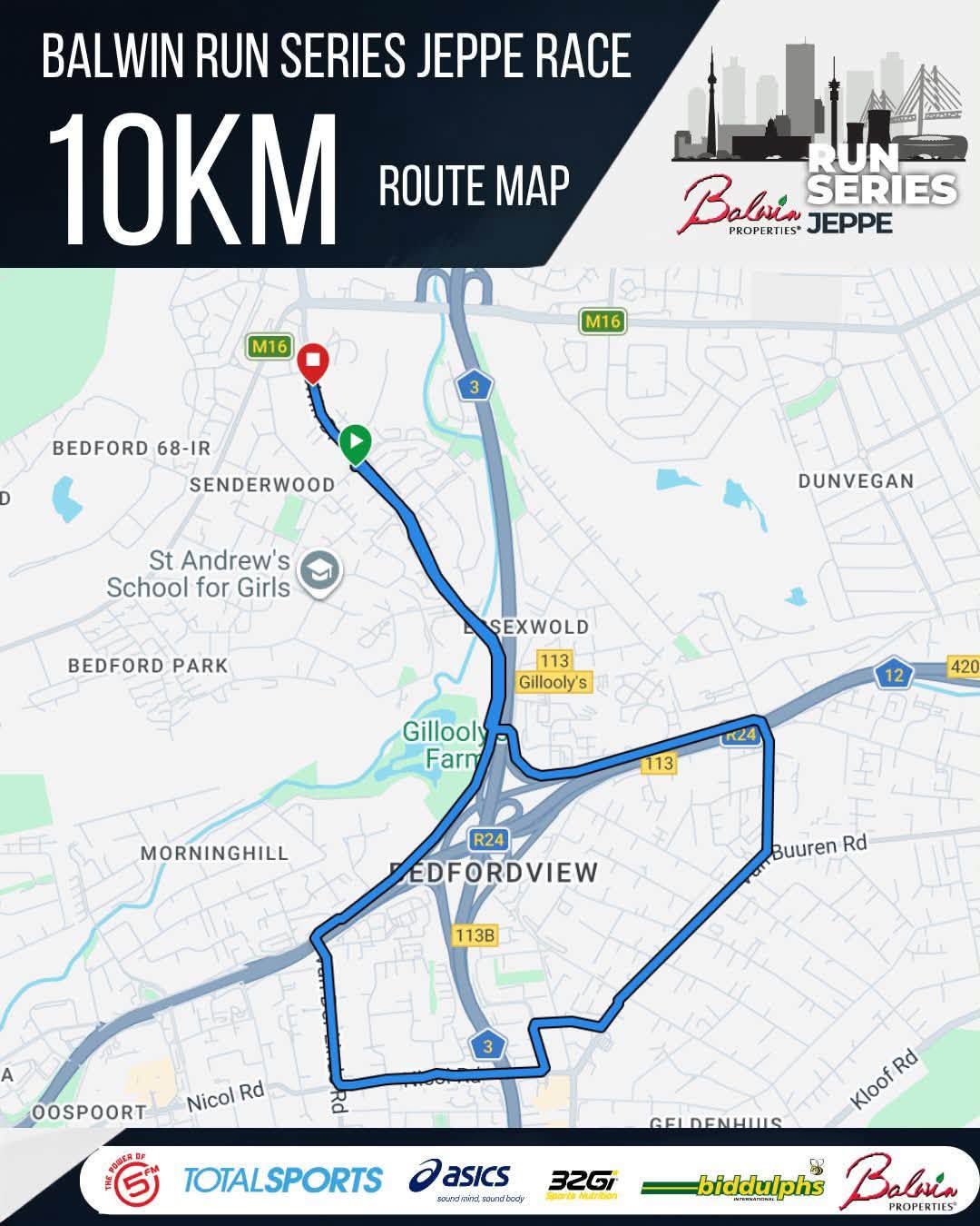 Route map — 10km Race